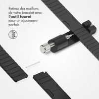 Selencia Bracelet à maillons en acier Apple Watch Series 1 t/m 11 / SE / Ultra (44/45/46/49 mm) - Noir