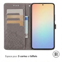 imoshion Etui de télephone Mandala Samsung Galaxy S25 / S24 - Gris