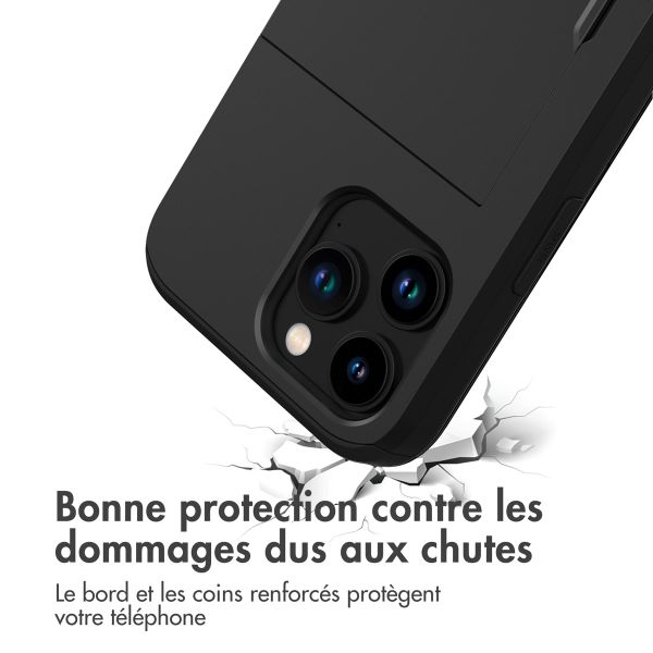 imoshion Coque arrière avec porte-cartes Apple iPhone 14 Pro Max - Noir