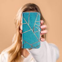 imoshion Design Softcase Bookcase iPhone 15 - Blue Graphic