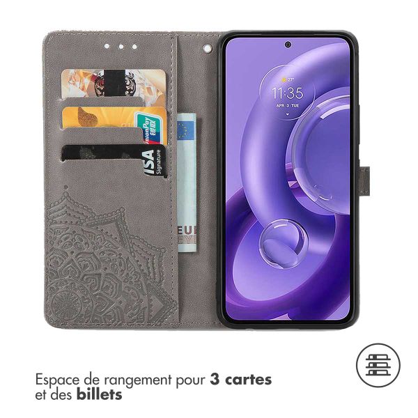 imoshion Etui de télephone Mandala Motorola Edge 30 Neo - Gris