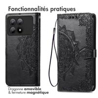 imoshion Etui de télephone Mandala Xiaomi Poco X6 Pro - Noir