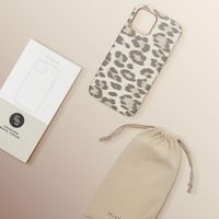 Selencia Coque Sabi imprimé panthère avec MagSafe Apple iPhone 12 (Pro) - Soft Ivory