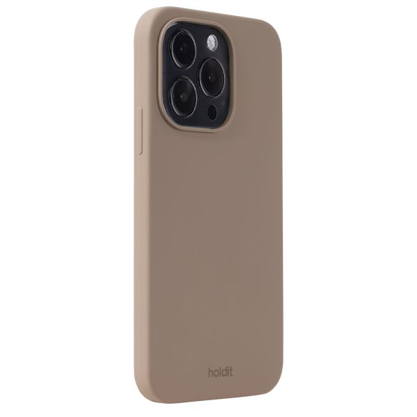 Holdit Coque Silicone iPhone 15 Pro - Mocha Brown