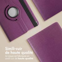 imoshion Coque tablette rotatif à 360° Apple iPad 9 (2021) 10.2 pouces / iPad 8 (2020) 10.2 pouces / iPad 7 (2019) 10.2 pouces - Violet