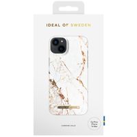 iDeal of Sweden Coque Fashion iPhone 14 Plus - Carrara Gold