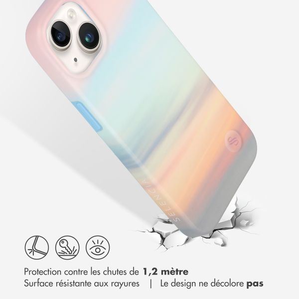 Selencia Aurora Coque Fashion iPhone 14 - ﻿Coque durable - 100 % recyclée - Sky Sunset Multicolor