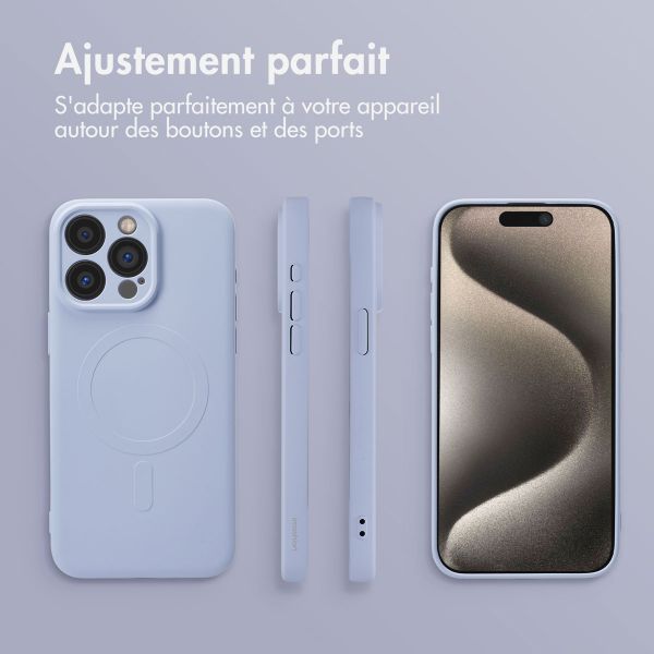 imoshion Coque Couleur avec MagSafe Apple iPhone 15 Pro Max - Lila