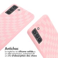 imoshion Coque design en silicone avec cordon Samsung Galaxy S20 - Retro Pink