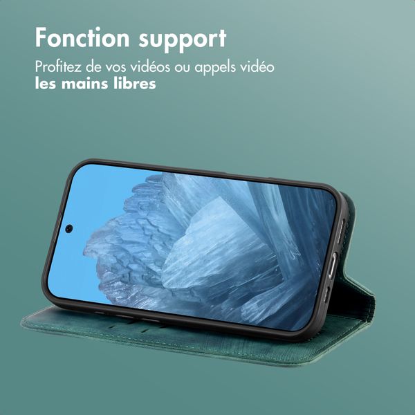 imoshion Étui de téléphone portefeuille Slim Google Pixel 10 / 10 Pro - Vert