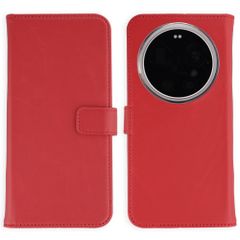 Selencia Étui portefeuille en cuir véritable Xiaomi 17 Ultra - Rouge