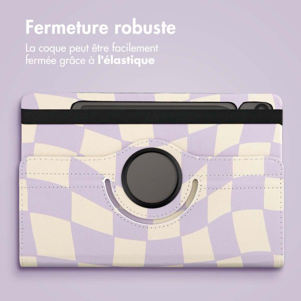 imoshion Coque tablette Design rotatif à 360° Samsung Galaxy Tab S10 Lite / S10 FE / S9 FE - Dancing Cubes