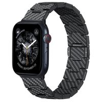 Pitaka Bracelet en fibre de carbone Apple Watch | 44/45/46/49 mm - Retro Carbon Black