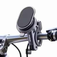 Baseus Support de Téléphone PrimeTrip vélo/moto/scooter - Ring Stand - Magnétique - Universel - Cosmic Black