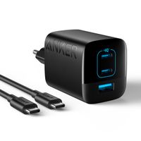 Anker Chargeur mural 336 | Chargeur rapide 67 Watt - USB-A + 2x USB-C - Noir