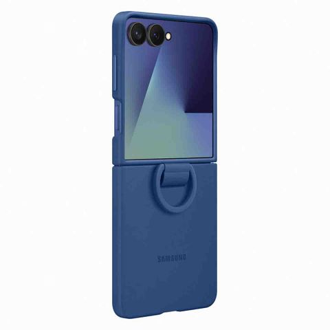 Samsung Original Coque en silicone Ring Samsung Galaxy Z Flip 7 - Blue