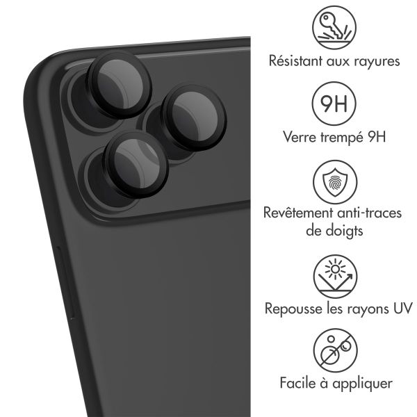 imoshion Protection d'objectif d'appareil photo (pack de 2) Apple iPhone 17 Pro / 17 Pro Max - Noir