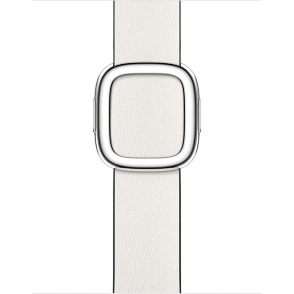 Apple Leather Band Modern Buckle Apple Watch Series 1-9 / SE - 38/40/41 mm / Series 10 - 42 mm - Taille S - Chalk