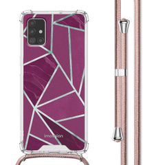 imoshion Coque Design avec cordon Samsung Galaxy A51 - Bordeaux Graphic