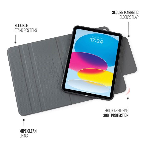 Pipetto Origami No5 Rotating Folio Case Apple iPad Air 13 pouces (2025) M3 / (2024) M2 - Noir