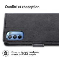 imoshion Étui de téléphone portefeuille Luxe Motorola Moto G14 - Noir