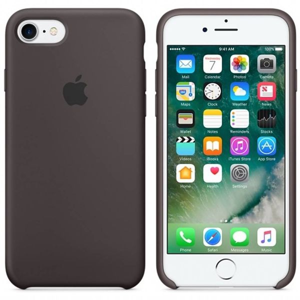 Apple Coque en silicone Apple iPhone SE (2022 / 2020) / 8 / 7 - Cocoa
