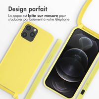 imoshion Coque en silicone avec cordon Apple iPhone 12 (Pro) - Jaune