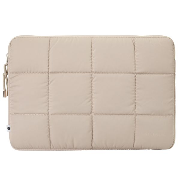 Selencia Pochette ordinateur Puffy 15-16 pouces - Beige