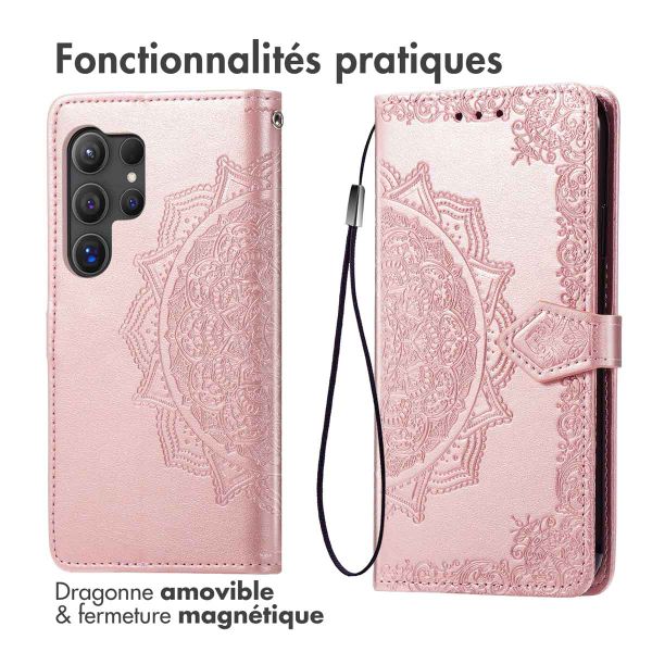 imoshion Etui de télephone Mandala Samsung Galaxy S25 Ultra - Rose Doré