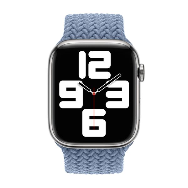 Apple Bracelet Solo tressé Apple Watch Series 1 - 9 / SE (38/40/41 mm) | Series 10 / 11 (42 mm) - Taille 6 - Slate Blue