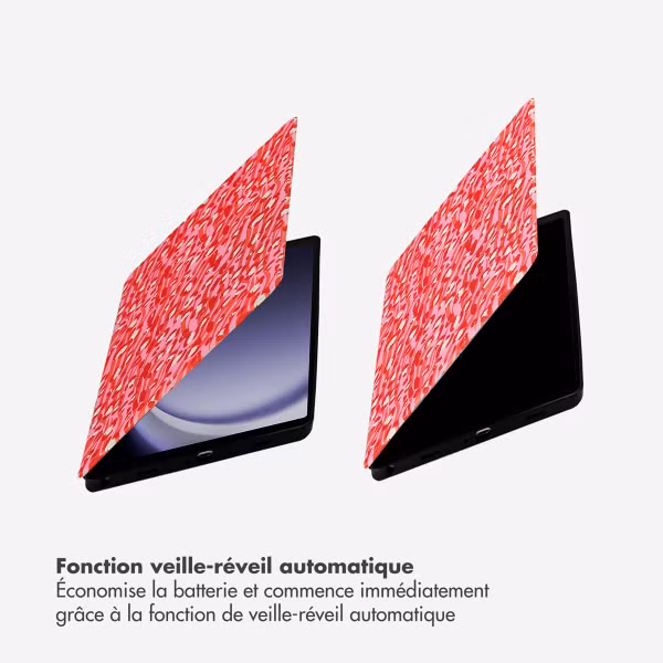 Selencia Coque tablette Vivid Samsung Galaxy Tab A9 Plus - Wild Spots Lipstick