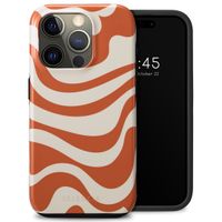 Selencia Coque arrière Vivid Apple iPhone 15 Pro - Dream Swirl Orange