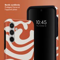 Selencia Coque arrière Vivid Tough Samsung Galaxy A55 - Dream Swirl Orange