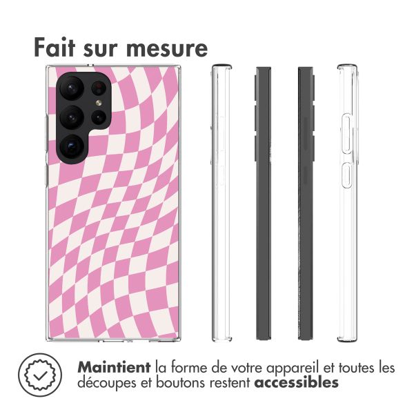 imoshion Coque Design Samsung Galaxy S23 Ultra - Retro Pink Check