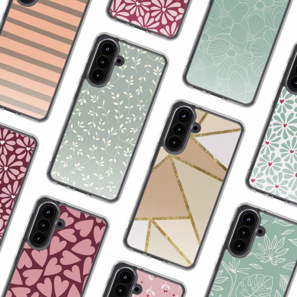 imoshion Coque Design Samsung Galaxy A56 - Smoke Green Flowers