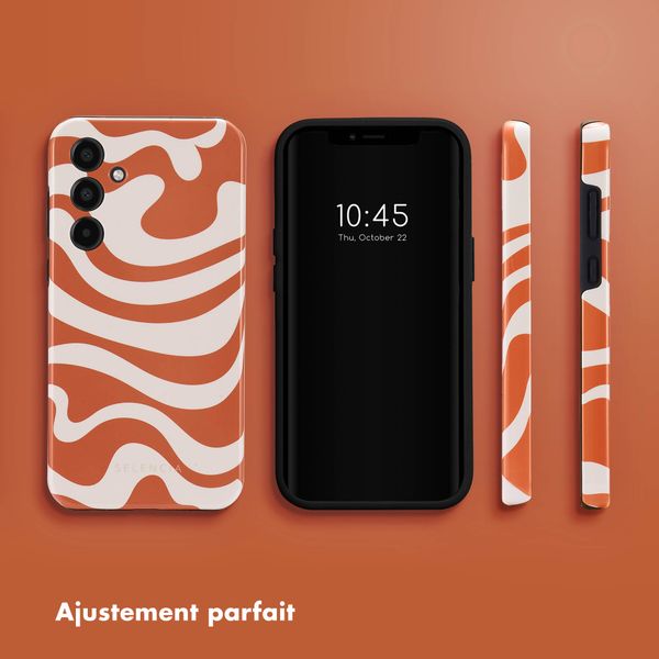 Selencia Coque arrière Vivid Samsung Galaxy A35 - Dream Swirl Orange