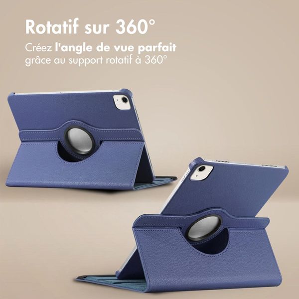 imoshion Coque tablette rotatif à 360° Apple iPad Air 13 pouces (2026) M4 / (2025) M3 / (2024) M2 - Bleu foncé