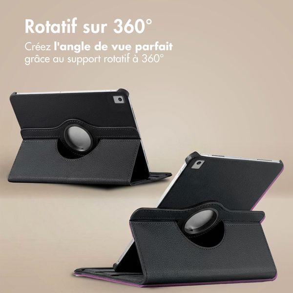imoshion Coque tablette rotatif à 360° Apple iPad 9 (2021) 10.2 pouces / iPad 8 (2020) 10.2 pouces / iPad 7 (2019) 10.2 pouces - Noir