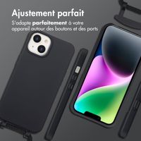 imoshion Coque arrière Color avec cordon amovible et MagSafe Apple iPhone 14 - Noir