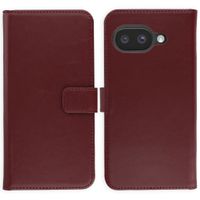 Selencia Étui portefeuille en cuir véritable Google Pixel 9A - Burgundy