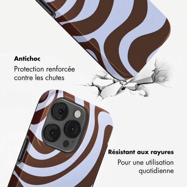 Selencia Coque arrière Vivid Apple iPhone 14 Pro - Dream Swirl Chocolate