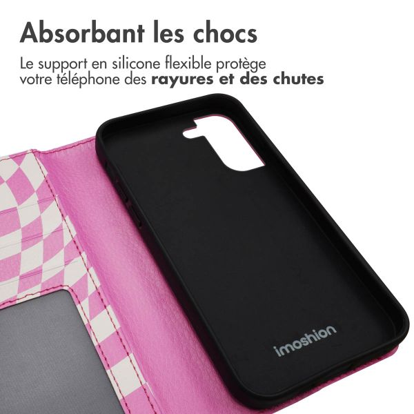 imoshion Étui de télephone portefeuille Design Samsung Galaxy S21 - Retro Pink