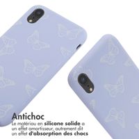 imoshion Coque design en silicone avec cordon iPhone Xr - Butterfly