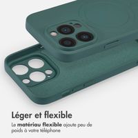 imoshion Coque Couleur avec MagSafe Apple iPhone 14 Pro - Vert foncé
