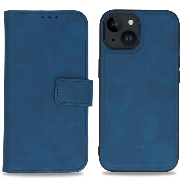 imoshion Etui de téléphone de luxe 2-en-1 amovible iPhone 15 - Bleu