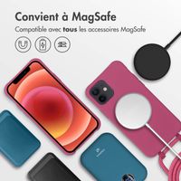 imoshion Coque de couleur avec cordon amovible MagSafe iPhone 12 (Pro) - Raspberry