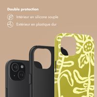 Selencia Coque arrière Vivid Apple iPhone 15 - Chalky Bloom