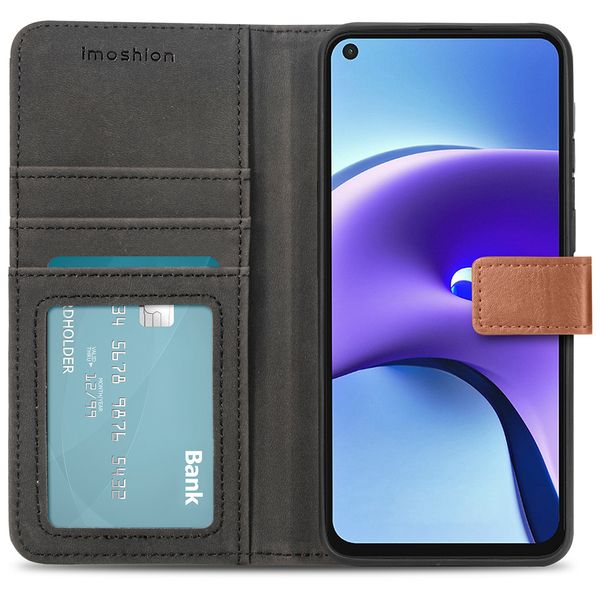imoshion Étui de télephone portefeuille de luxe Xiaomi Redmi Note 9T (5G) - Marron