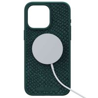 Njorð Collections Coque Salmon Leather MagSafe iPhone 15 Pro Max - Green