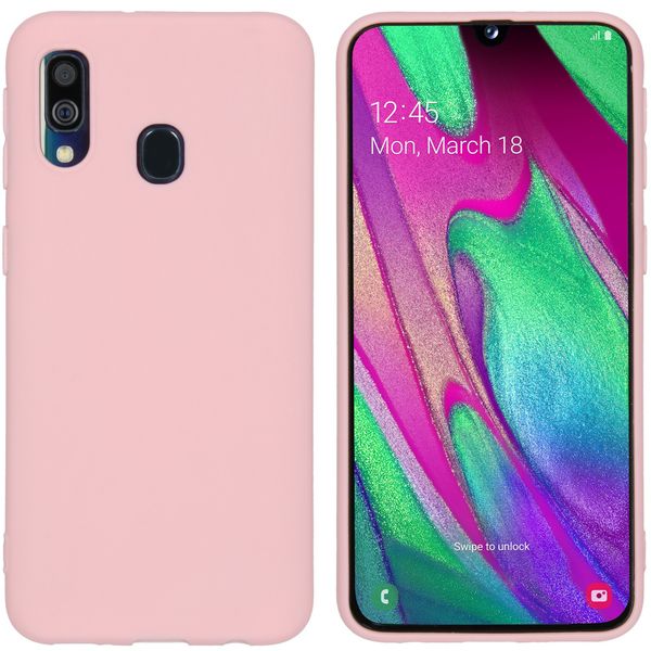 imoshion Coque Couleur Samsung Galaxy A40 - Rose